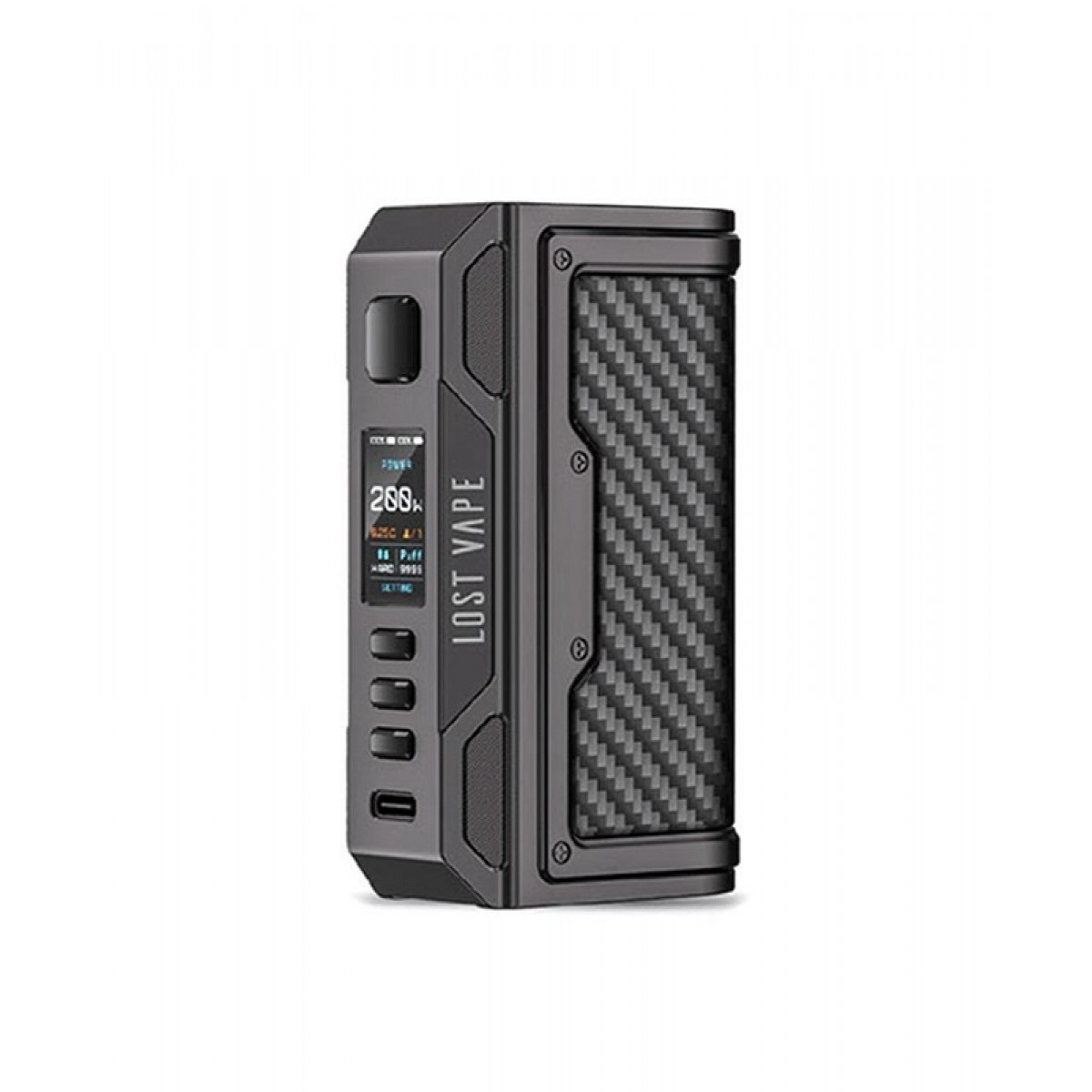  Lost Vape Thelema Quest 200W Box Mod Gunmetal Carbon Fiber